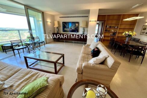 Fully furnished apartment with a pool
